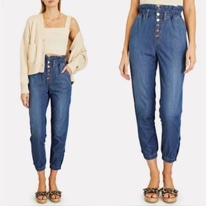 Veronica Beard Blue Cropped Ankle Pants